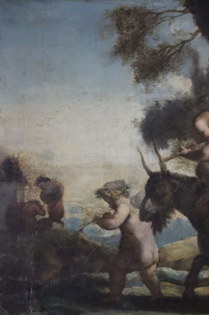 null French school of the late 18th or early 19th century.

The intoxication of Silenus.

Oil...