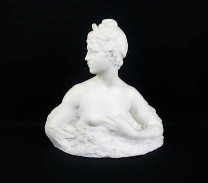 null Henri GODET (1863-1937), after Eugène MARIOTON (1854-1933).

Bust of Diana.

Sculpture...