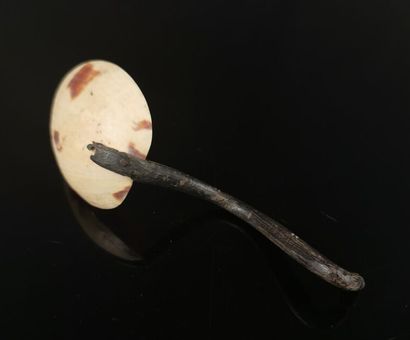 null SOUTH-EAST ASIA or OCEANIA.

Antique wood and shell spoon.

19th century.

L_14,5...