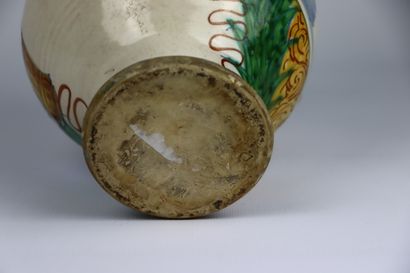 null ITALY, DERUTA.

Earthenware peg with polychrome decoration, marked M.A.F.

17th...