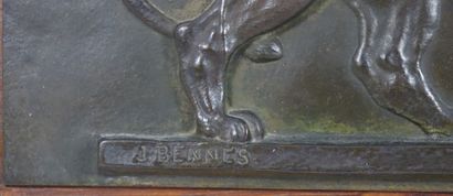 null Jules BENNES (actif au XIXème siècle), d'après Antoine-Louis BARYE (1795-1875).

Lion...