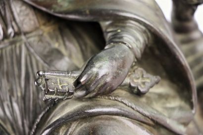 null Bronze group representing a Pope blessing, holding in his left hand the key.

Next...