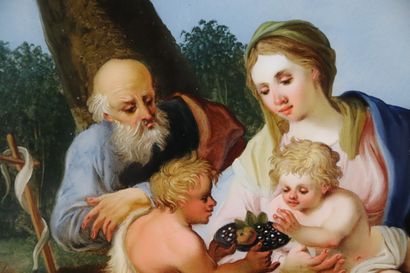 null French school of the XVIIIth century.

The rest during the flight in Egypt.

Painting...