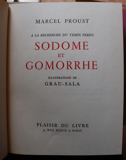 null PROUST (Marcel). À la recherche du temps perdu. Paris, Plaisir du livre, 1961-1963....