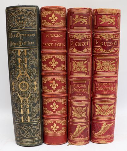 null WITT (Mme de). Les Chroniques de J. Froissart. Paris, Hachette, 1881. In-8,...