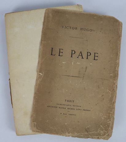 null HUGO (Victor). Le Pape. Paris, Calmann Lévy, 1878. In-8, broché, non coupé.

Sur...