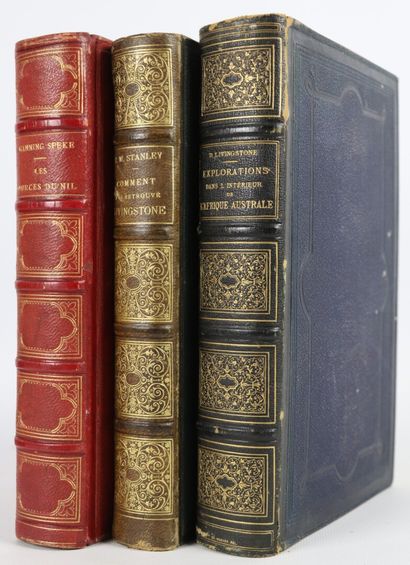null VOYAGES. - SPEKE. Les Sources du Nil. Paris, Hachette, 1864. In-8, demi-chagrin...