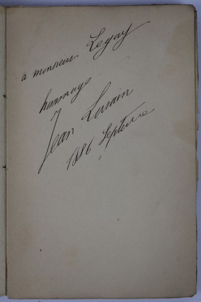 null LORRAIN (Jean). Viviane. Paris, Giraud, 1885. In-8, demi-percaline rose à la...