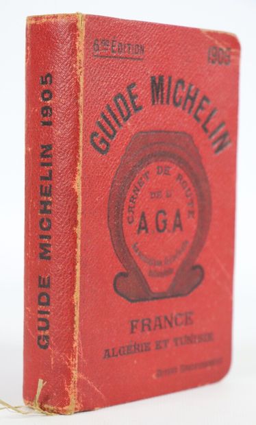null 
GUIDE MICHELIN. France, Algérie et Tunisie. (1905). In-12, percaline rouge...