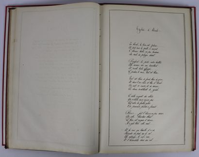 null AUTOGRAPHES. LORRAIN (Jean). Poèmes. (Avant 1881). In-folio, (74) ff. dont 6...