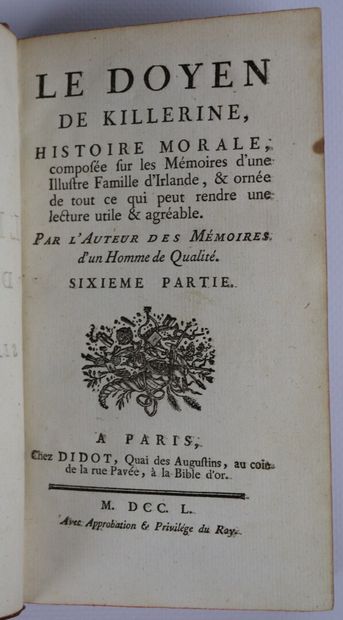 null Trois siècles de notre littérature. Paris, Gueffier, 1772. 3 vol. in-12, veau...