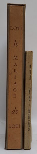 null TAHITI. LOTI (Pierre). Le mariage de Loti. Paris, Editions littéraires de France,...