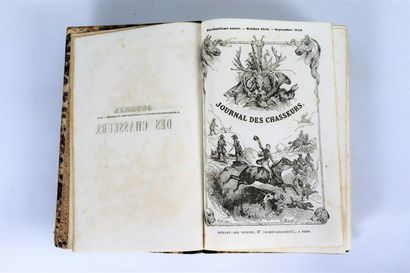 null CHASSE]. Journal des chasseurs. Paris, Le Faucheux, 1852, 1853, 1854. 3 vol....