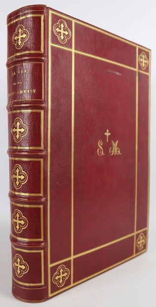 null VIE (La) de N.S. Jésus-Christ. Paris, Plon, s.d. 2 tomes en un vol. in-folio,...
