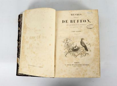 null BUFFON. OEuvres. Théorie de la terre. Mammifères. Oiseaux. Paris, 1842. 6 vol....