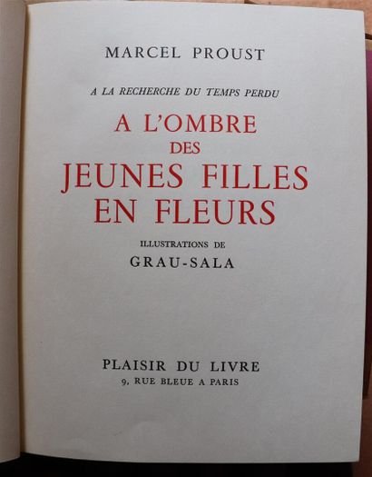 null PROUST (Marcel). À la recherche du temps perdu. Paris, Plaisir du livre, 1961-1963....