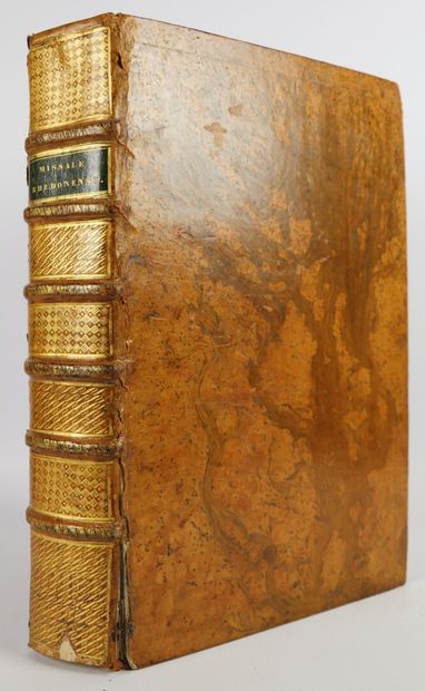 null Missale Rhedonense filiceris. Couanon Vannier, 1831. In-folio, basane racinée...