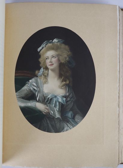null NOLHAC. Madame Vigée Le Brun. Paris, Goupil, 1908. In-folio, maroquin havane...