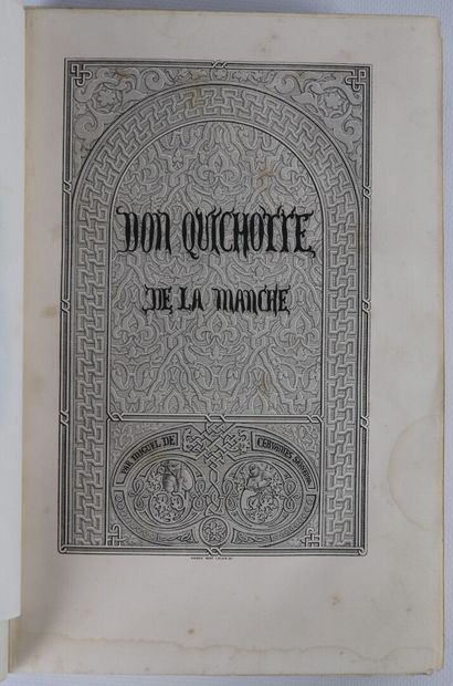 null CERVANTÈS. L'ingénieux Hidalgo Don Quichotte. Paris, Dubochet, 1840. 2 vol....