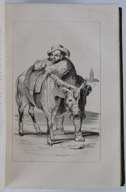 null CERVANTÈS. L'ingénieux Hidalgo Don Quichotte. Paris, Dubochet, 1840. 2 vol....
