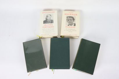 null LA PLÉIADE. 5 vol. : Apollinaire. Baudelaire. Paul-Louis Courier. Rimbaud. ...