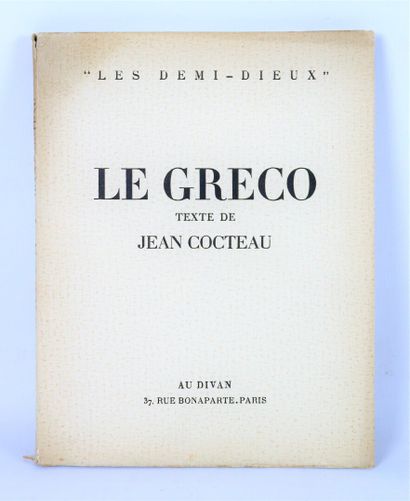 null COCTEAU. Le Greco. Paris, Le Divan, 1943. In-4, broché. 

Édition originale,...
