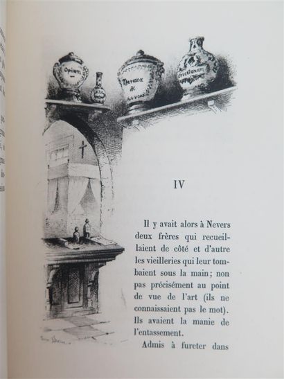 null CHAMPFLEURY. Le violon de faience. Paris, Conquet, 1885. In-12, demi-reliure...