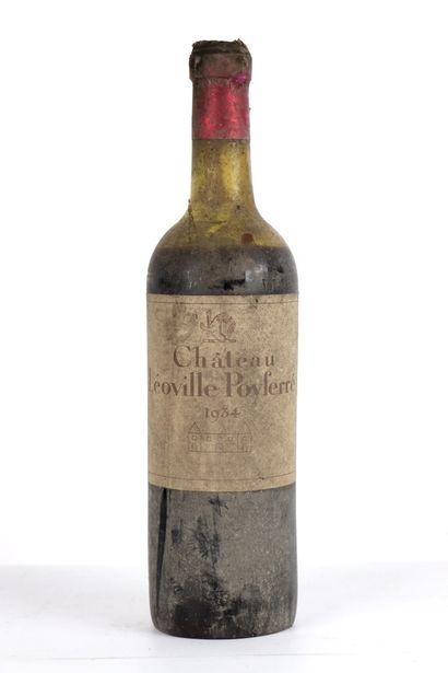 null LEOVILLE POYFERRE.

Millésime : 1934.

1 bouteille, épaule, e.f.s, accroc en...