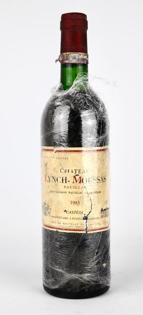 null CHATEAU LYNCH MOUSSAS.

Millésime : 1983.

1 bouteille, e.t.a., b.g.