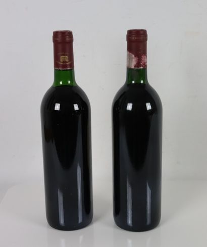 null PAVILLON ROUGE DU CHATEAU MARGAUX.

Millésime : 1990.

2 bouteilles, l.b.