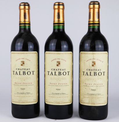 null CHATEAU TALBOT.

Millésime : 1991.

3 bouteilles