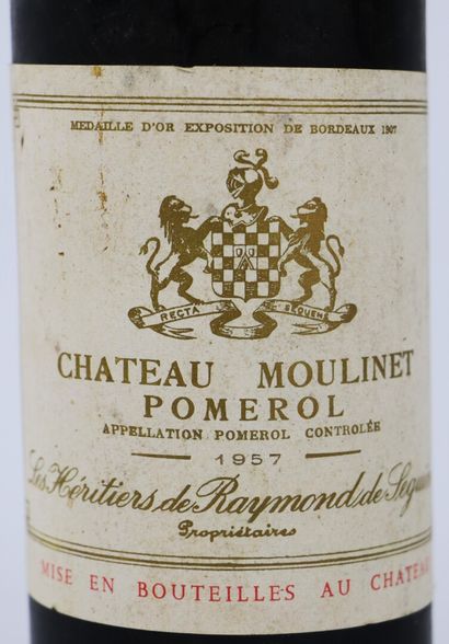 null CHATEAU MOULINET.

Millésime : 1957.

1 bouteille, e.