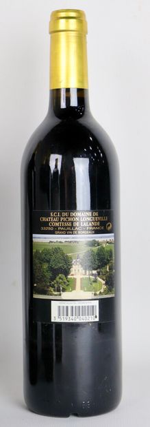 null PICHON LONGUEVILLE COMTESSE.

Millésime : 2004.

6 bouteilles, CBO, sans couvercle,...