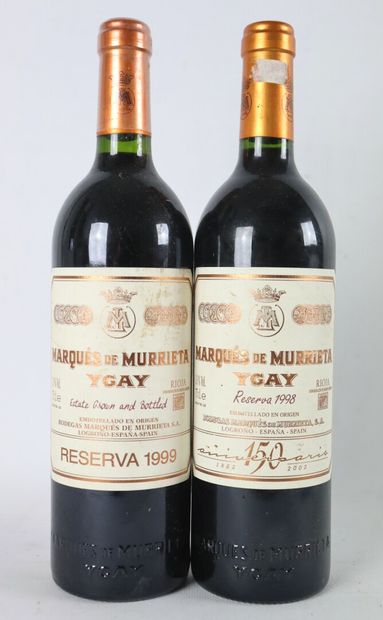 null MARQUES DE MURRIETA YGAY.

RIOJA.

Millésime : 1998.

1 bouteille

Millésime...