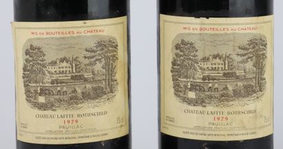 null CHATEAU LAFITE ROTHSCHILD.

Millésime : 1979.

2 bouteilles, e.f.s.