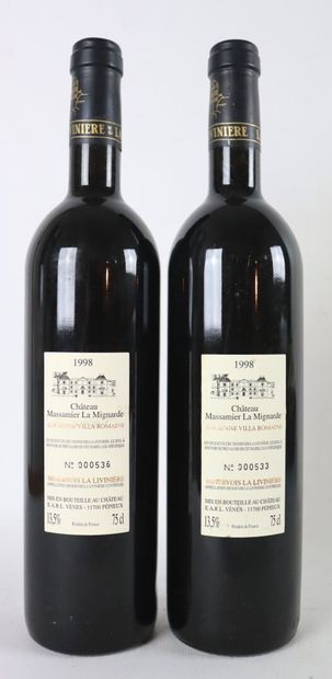 null DOMUS MAXIMUS.

Château Massamier la Mignarde.

Millésime : 1998.

2 boutei...