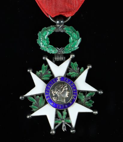 null Ordre de la Légion d'honneur 1870, Chevalier.

Croix de 40 mm en argent.

Email...