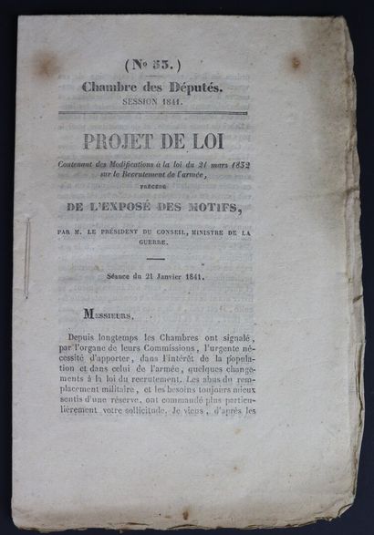 null Ensemble de trois documents de 1832-1848.

Monarchie de juillet (projets de...