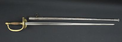 null Epée d'officier d'infanterie, modèle 1884.

La lame en acier de 80 cm à quatre...