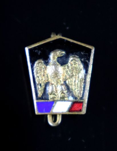 null Insigne de gendarmerie du chef de l'Etat français

Email grand feu

Fond noir

Aigle...