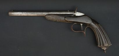 null Pistolet de salon Napoléon III « Mariette ».

Canon lisse octogonal de 23 cm...
