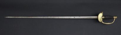 null Epée d'officier état-major 1871 modifié en 1830 (Monarchie de Juillet).

Lame...