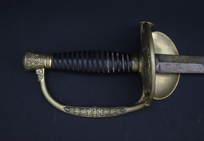 null Epée d'officier état-major 1871 modifié en 1830 (Monarchie de Juillet).

Lame...
