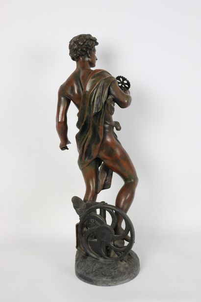 null Émile BRUCHON (act.c 1880-1910).

Gloire au travail.

Sculpture en régule à...