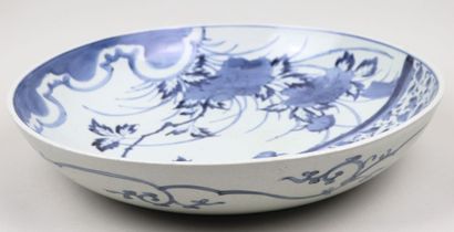 null JAPON, XVIIIème siècle.

Grande coupe en porcelaine blanc-bleu.

A décor de...