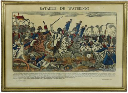 null Ensemble de quatre images d'Epinal figurant des batailles napoléoniennes :

-...