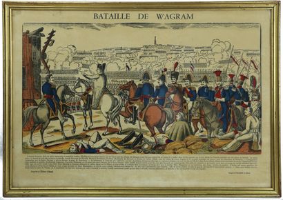 null Ensemble de quatre images d'Epinal figurant des batailles napoléoniennes :

-...