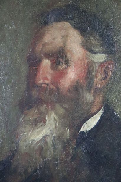 null Ecole Française du XIXème siècle. 

Portrait d'un homme barbu.

Huile sur toile...