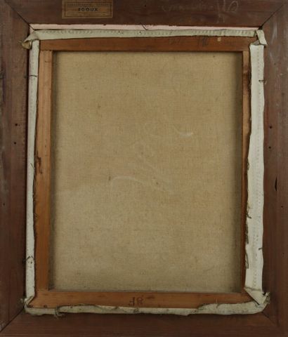 null Louis RETRU (1865 - 1951).

Paysage enneigé.

huile sur toile, signée en bas...