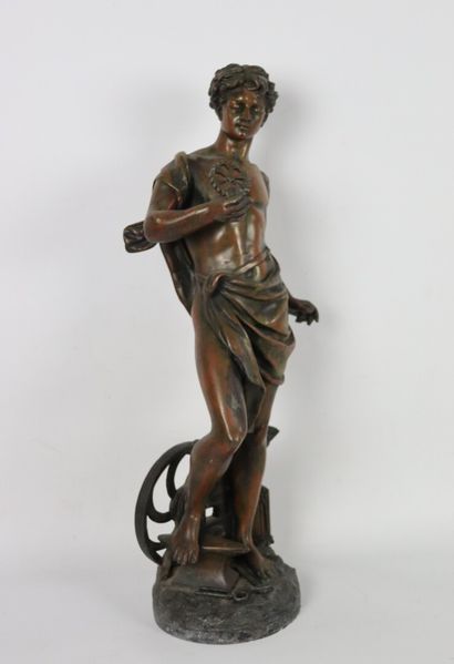 null Émile BRUCHON (act.c 1880-1910).

Gloire au travail.

Sculpture en régule à...